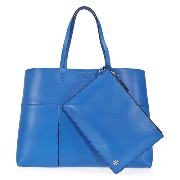 SOLD Tory Burch Block T Tote w/ Pouch - Picture 2 of 7